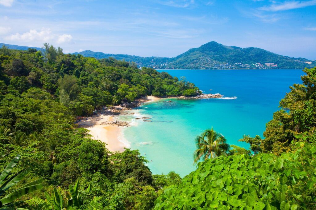 Tropical beach near 6th Avenue Surin, Phuket west coast